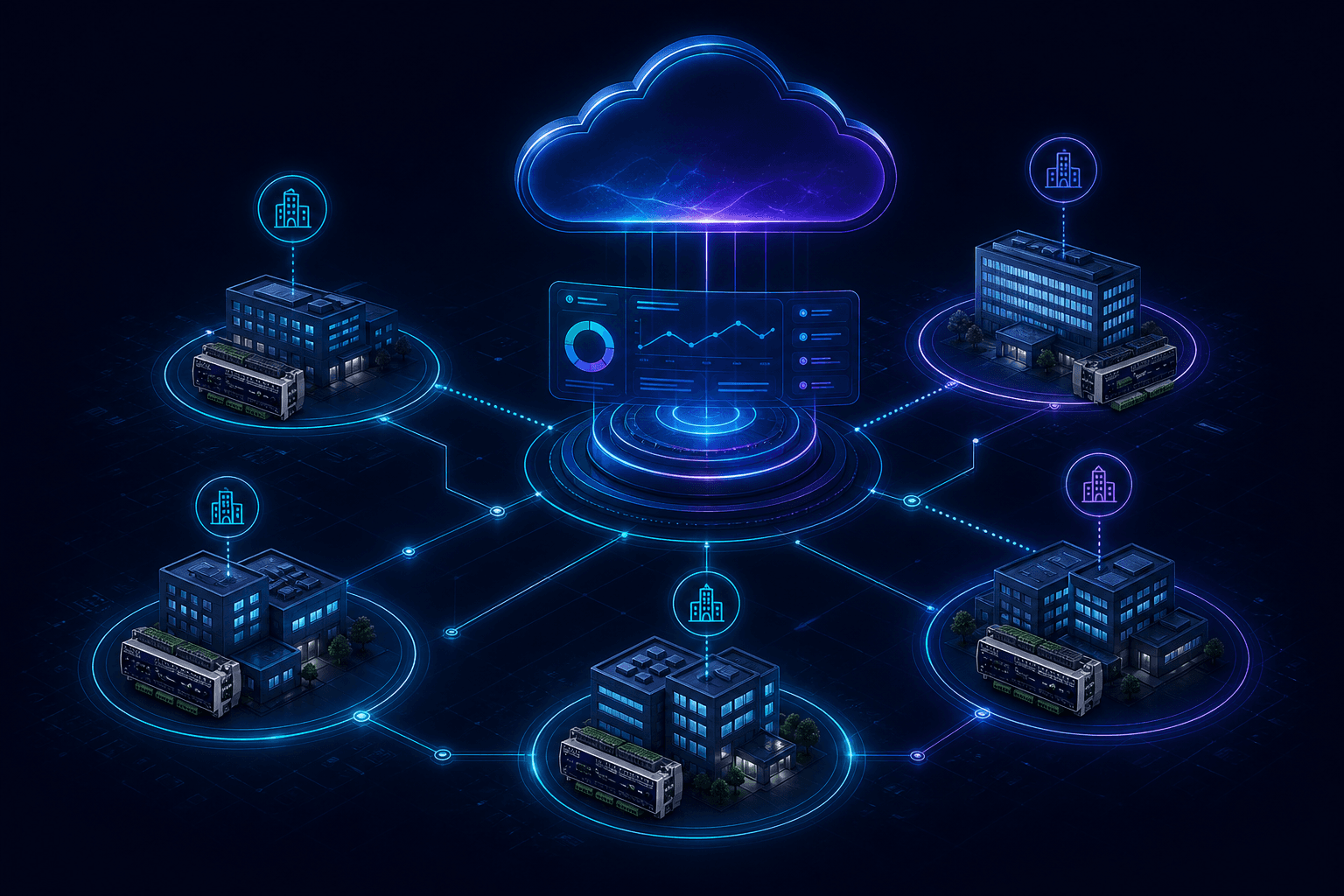 Illustrated estate-scale platform operations